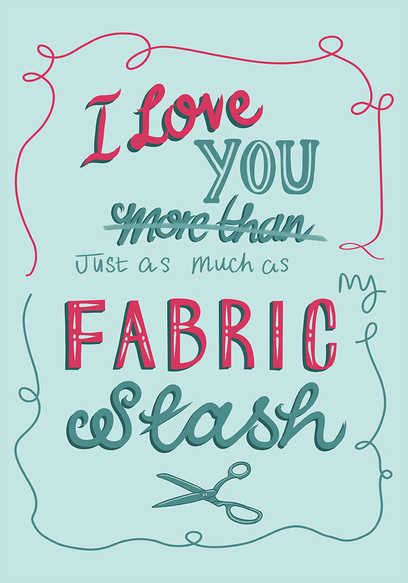 fabric stash Poster