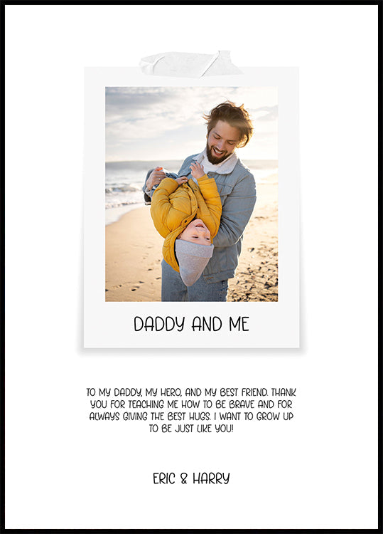 My Daddy Photo Personal Poster