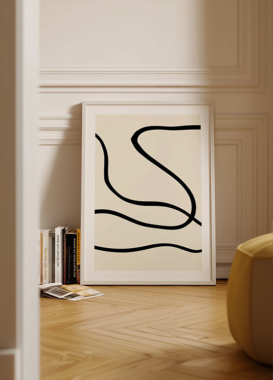 Black Lines 01 Poster