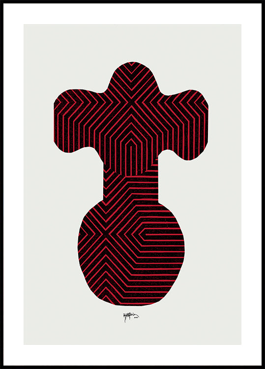 Celestial Garden II red version Poster