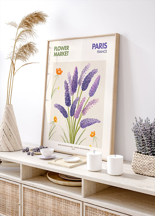 Lavender Blooms Poster
