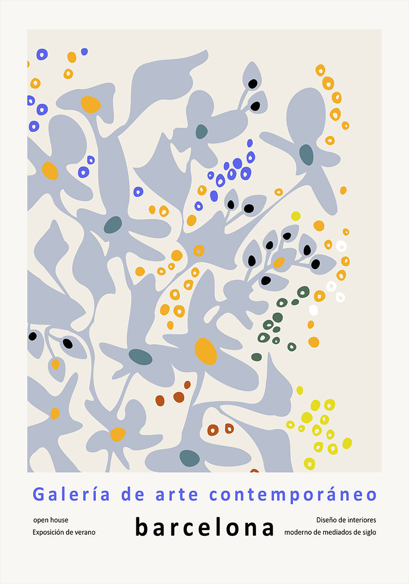 Contemporary art gallery Barcelona design and interior Poster