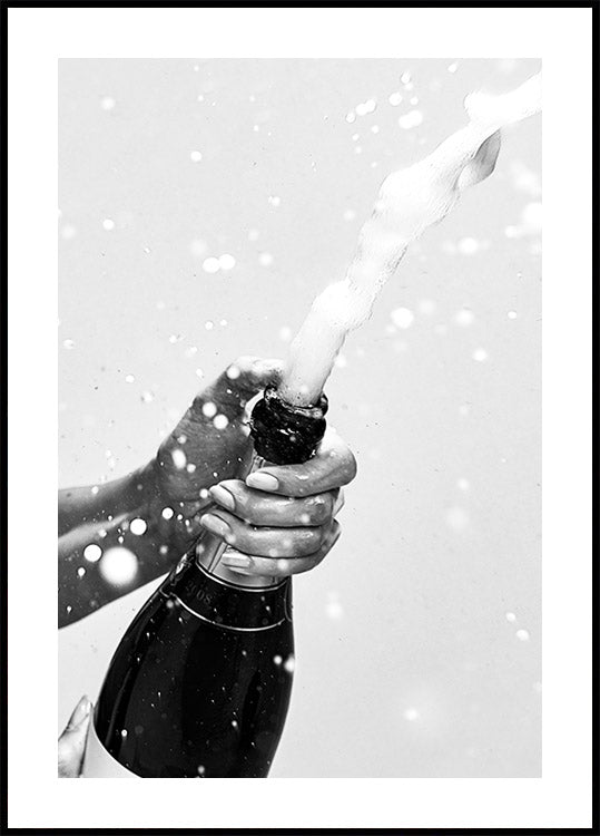 Champagne Bottle Poster