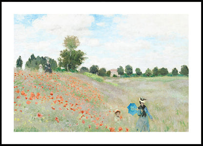 The Poppy Field 1873 Poster by Claude Monet