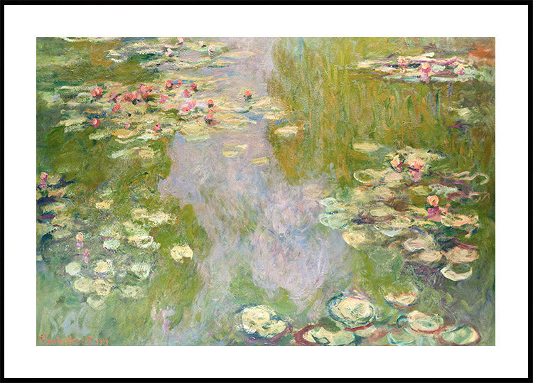 Water Lilies Landscape 1919 Poster by Claude Monet