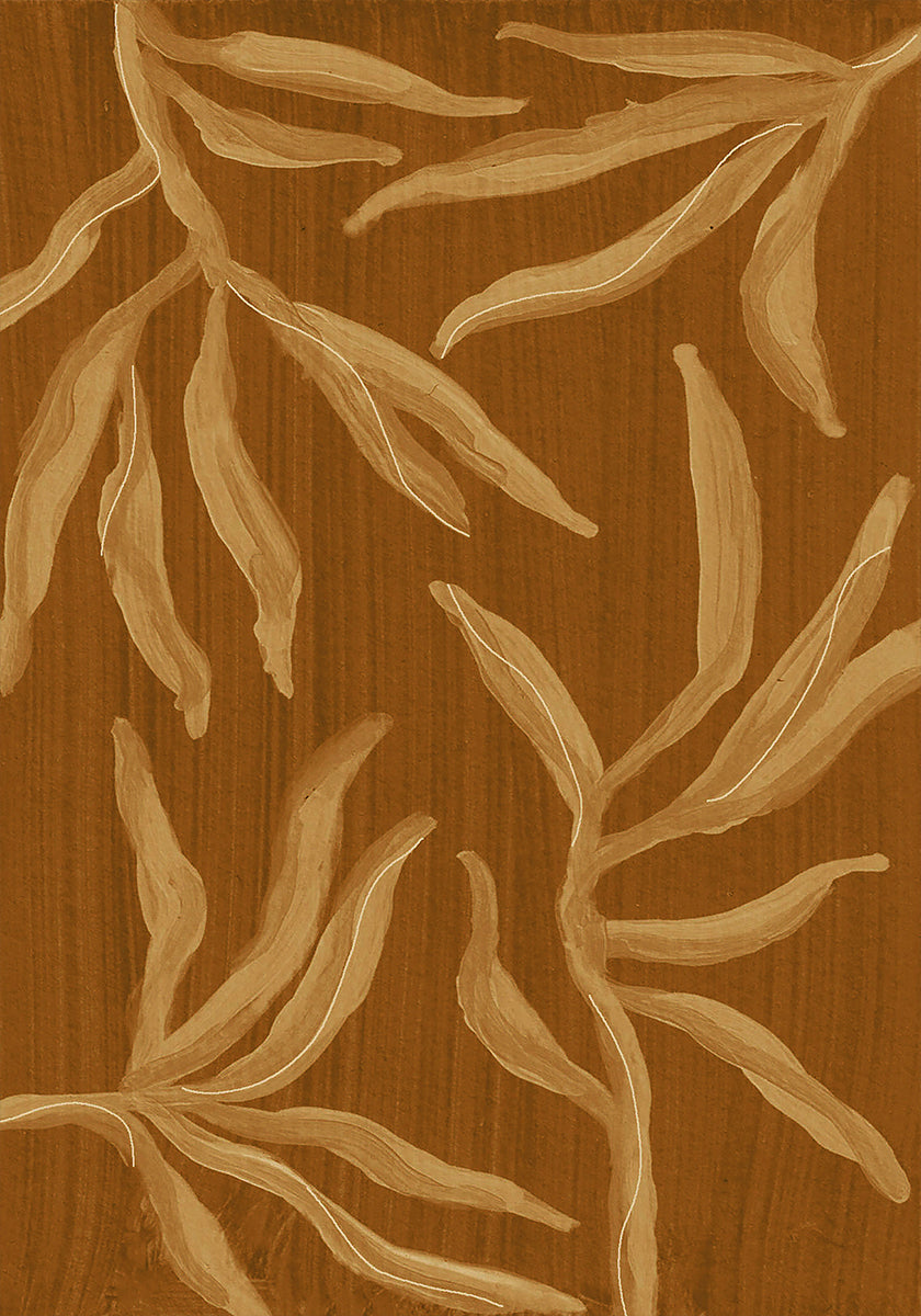 Ghost Fern 2 Sepia Poster