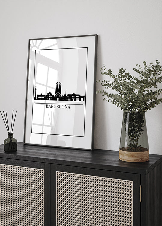 Barcelona - Skyline Poster