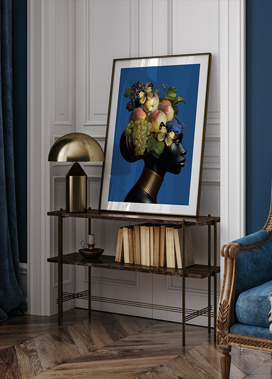 Gold and Fruit Poster