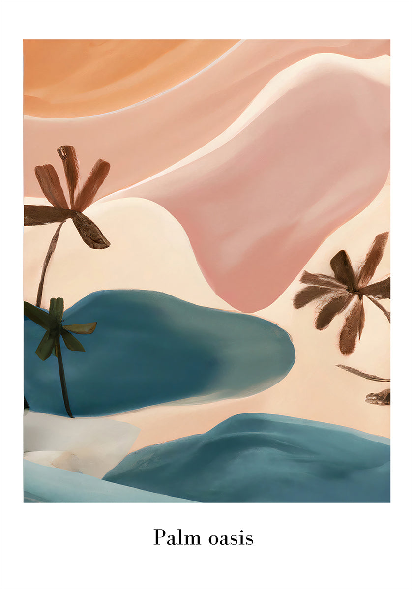 Palm Oasis Poster