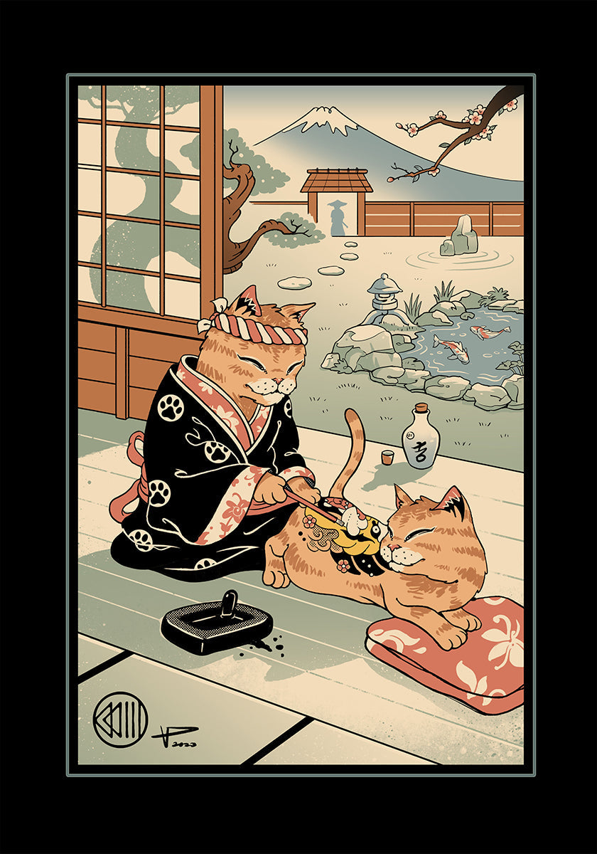 Tattooed Meowster Poster