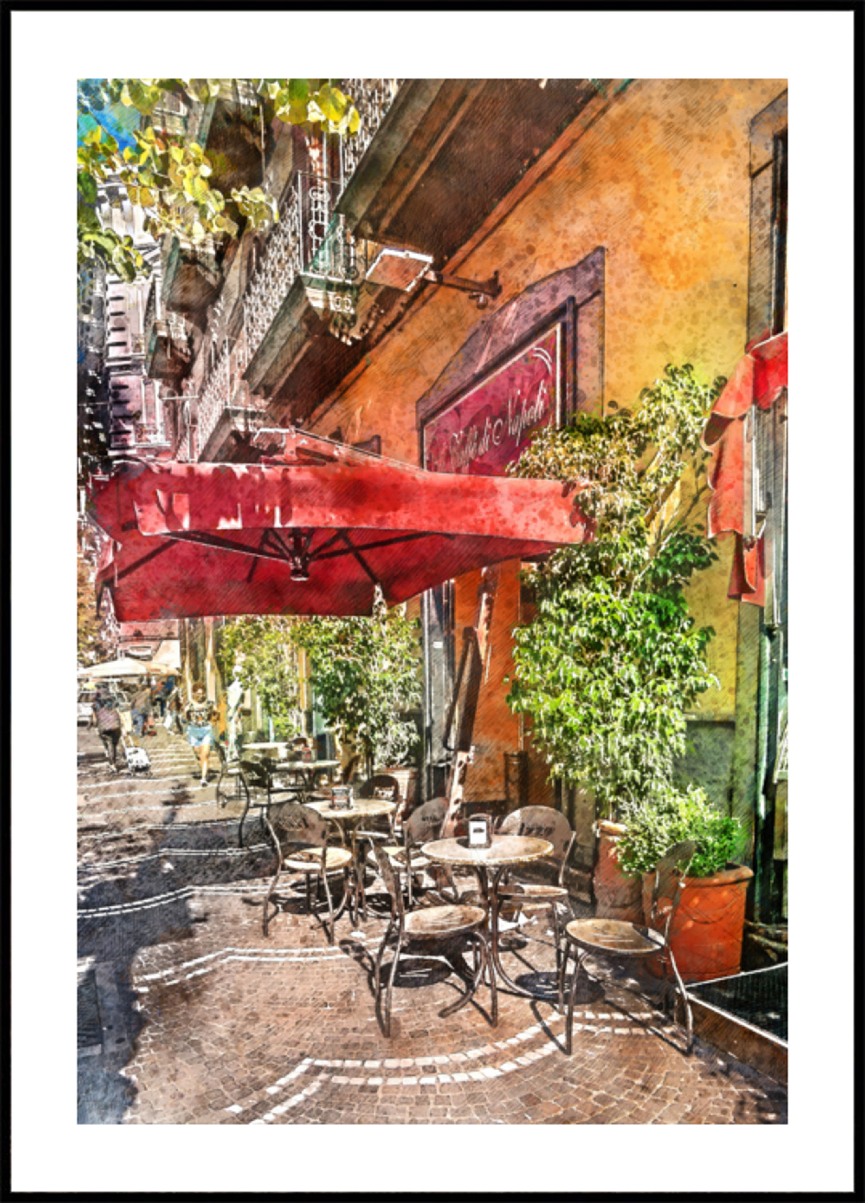 Charming Outdoor Cafe