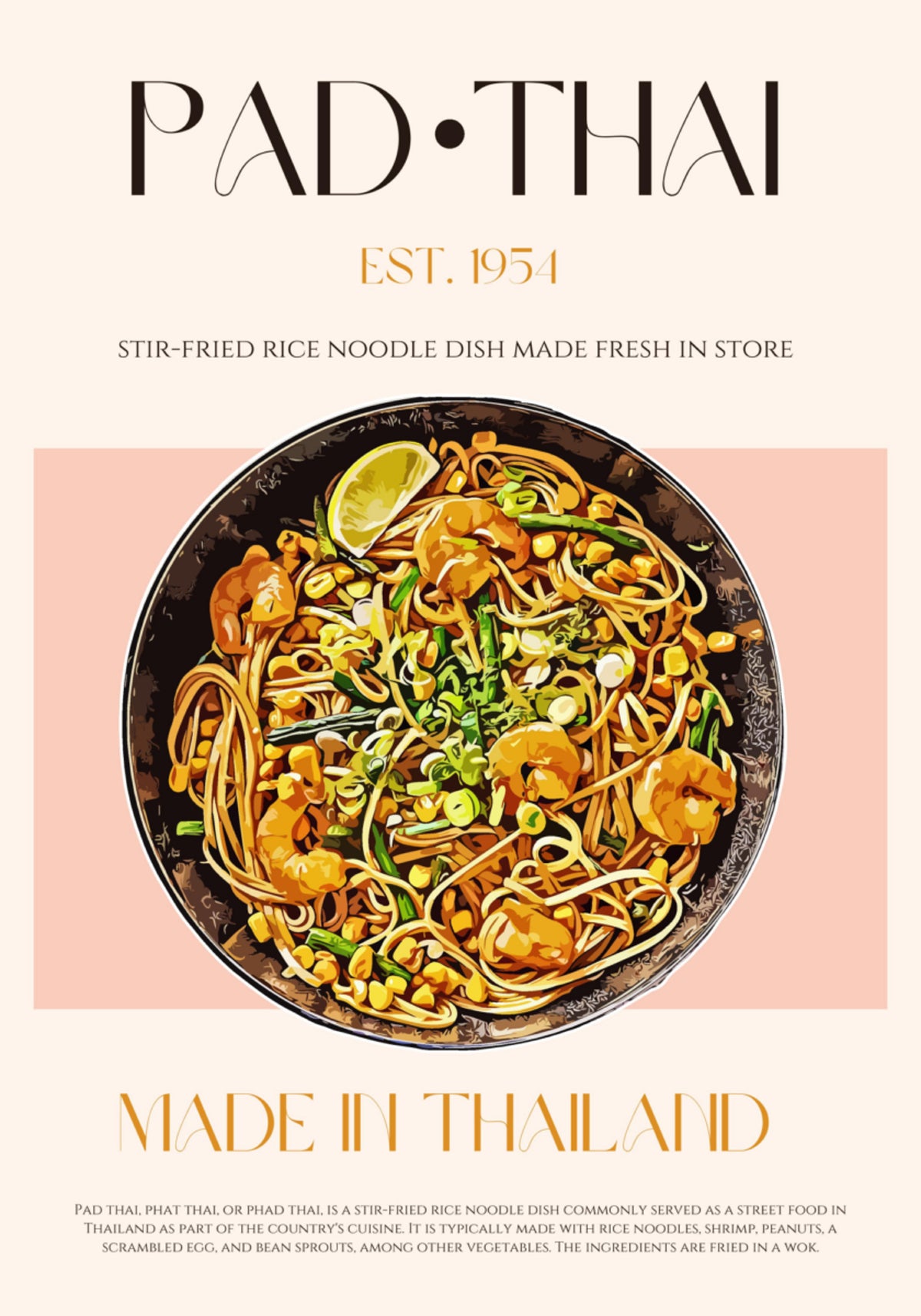 Classic Pad Thai Noodles