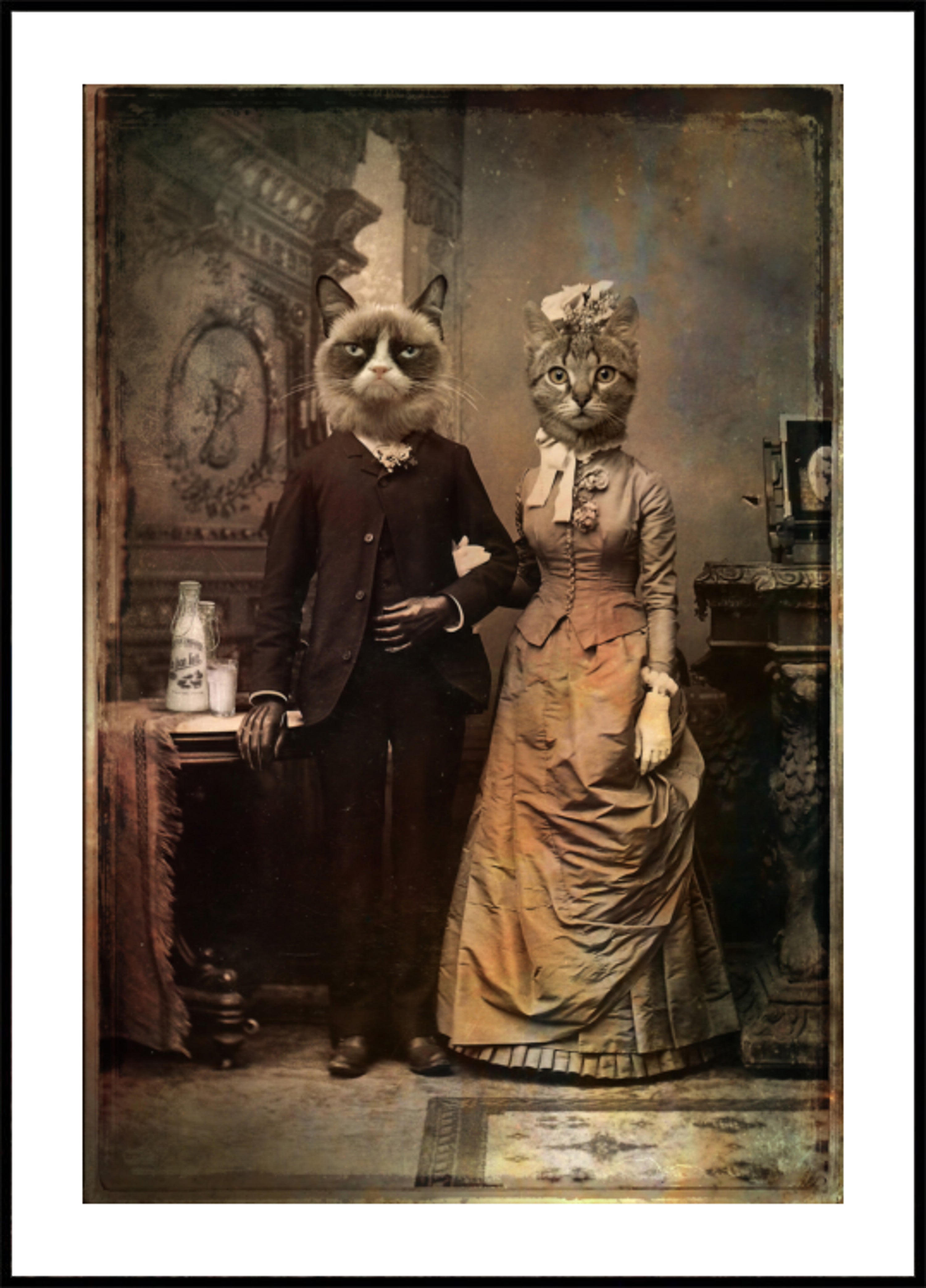 Victorian Cat Couple