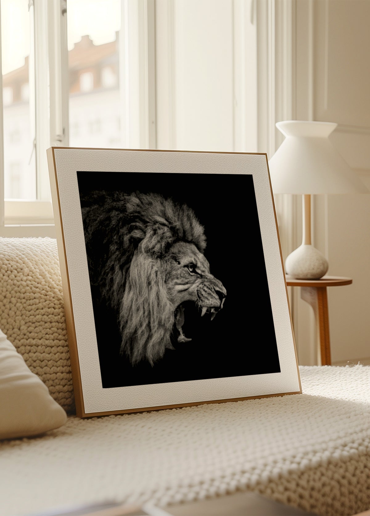 Fierce Roaring Lion