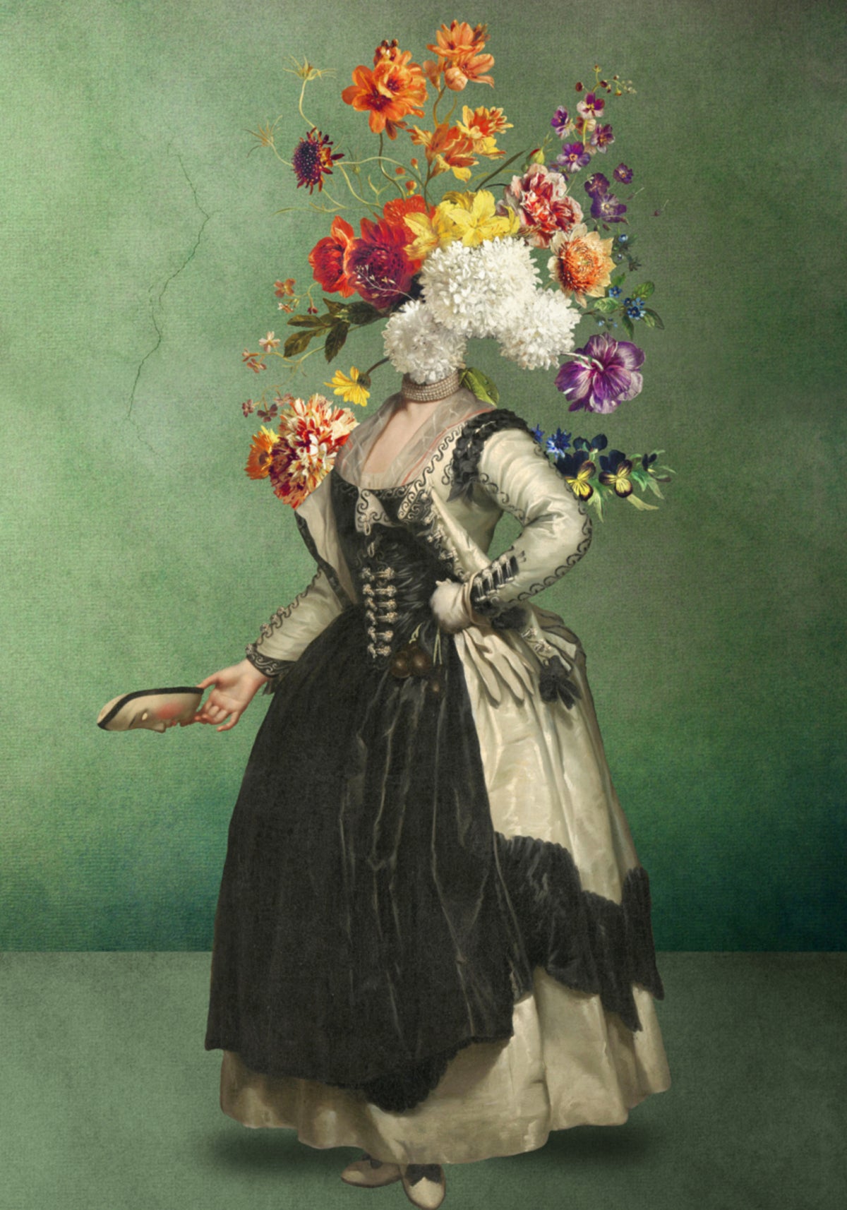 Elegant Flower Head Portrait
