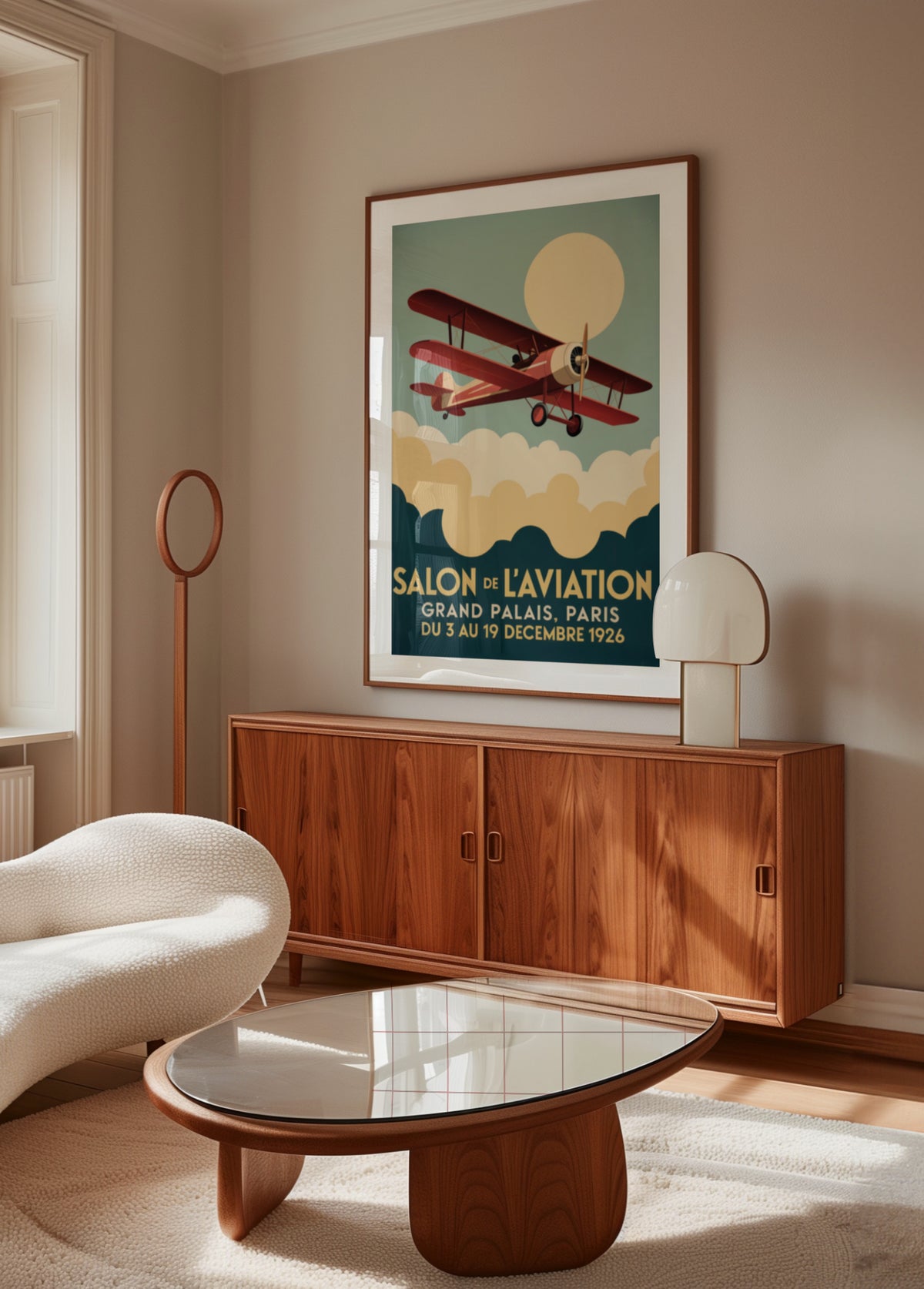 Vintage Parisisk flyguppvisning