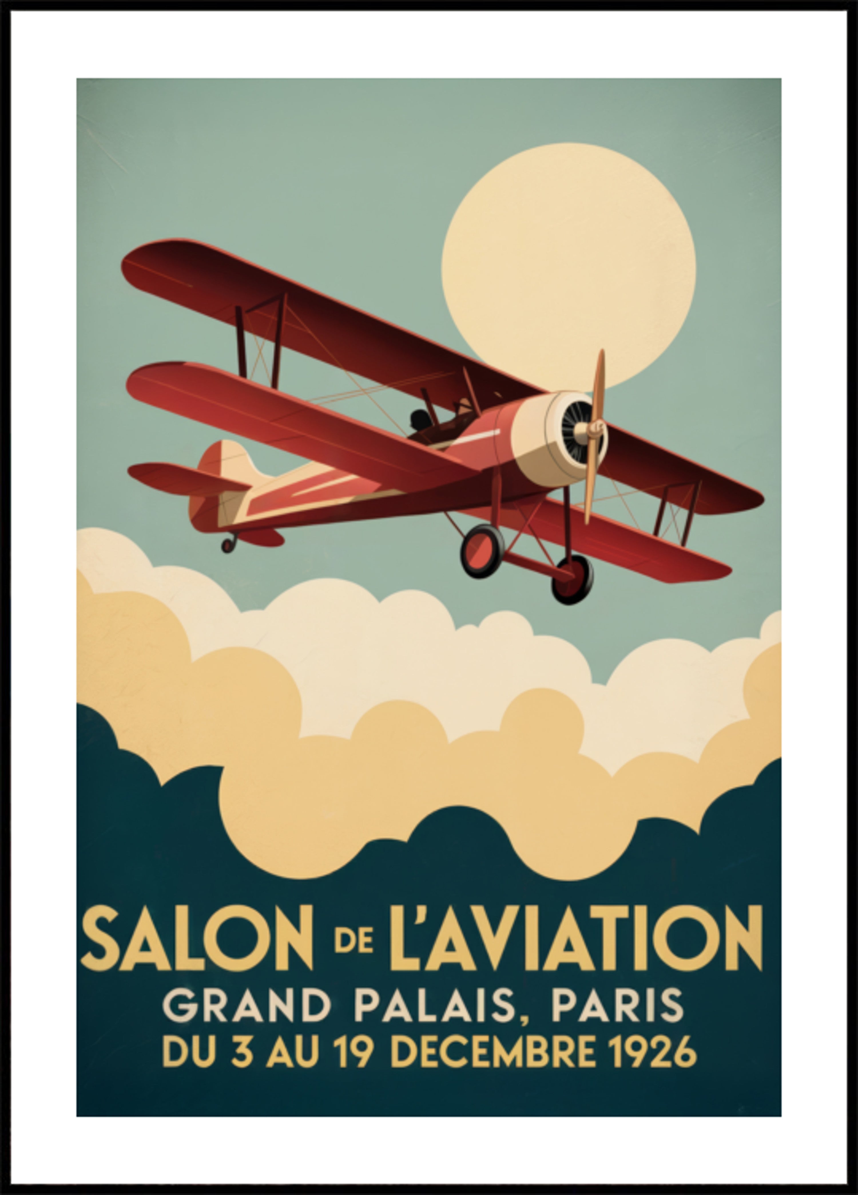 Vintage Parisisk flyguppvisning