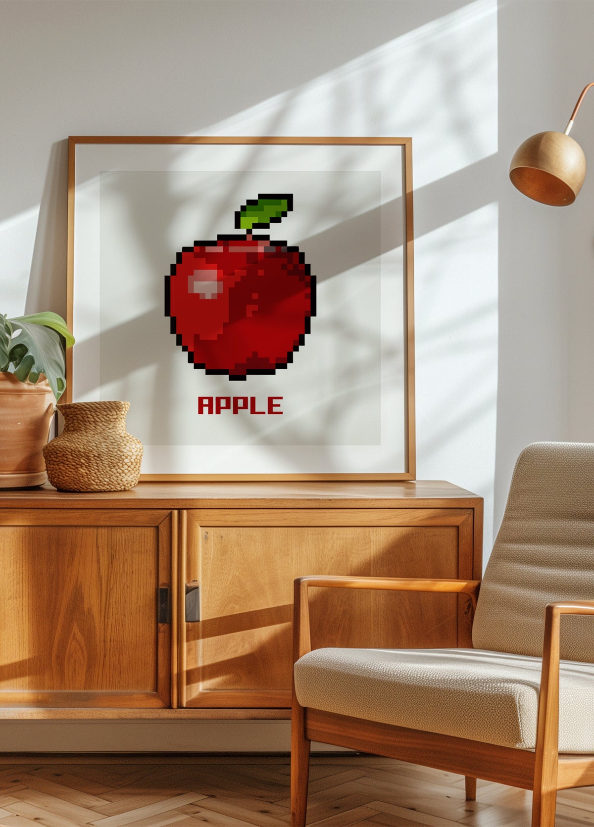 Retro Pixel Apple