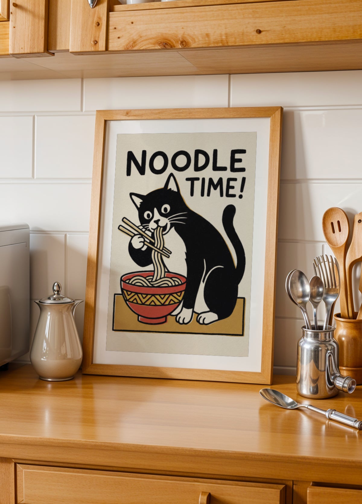 Noodle Time Cat