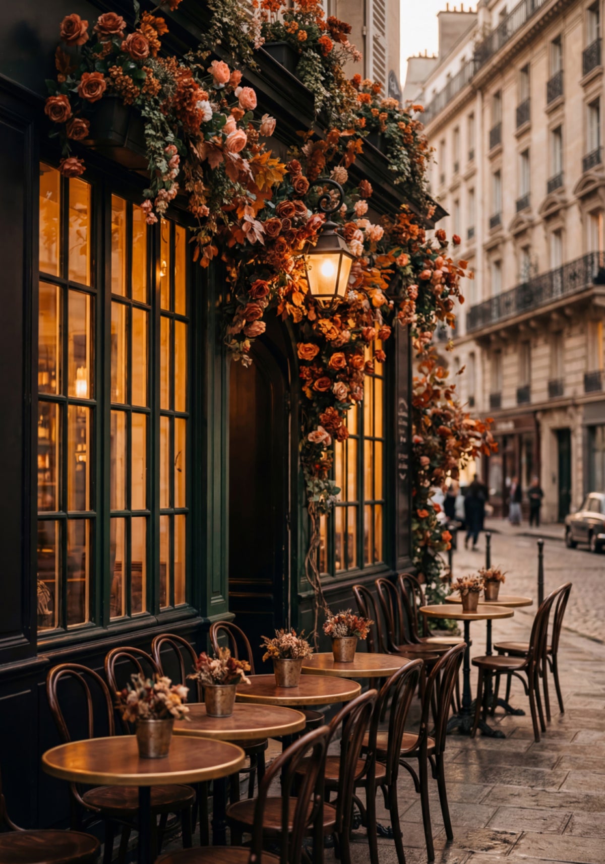 Autumn Parisian Cafe