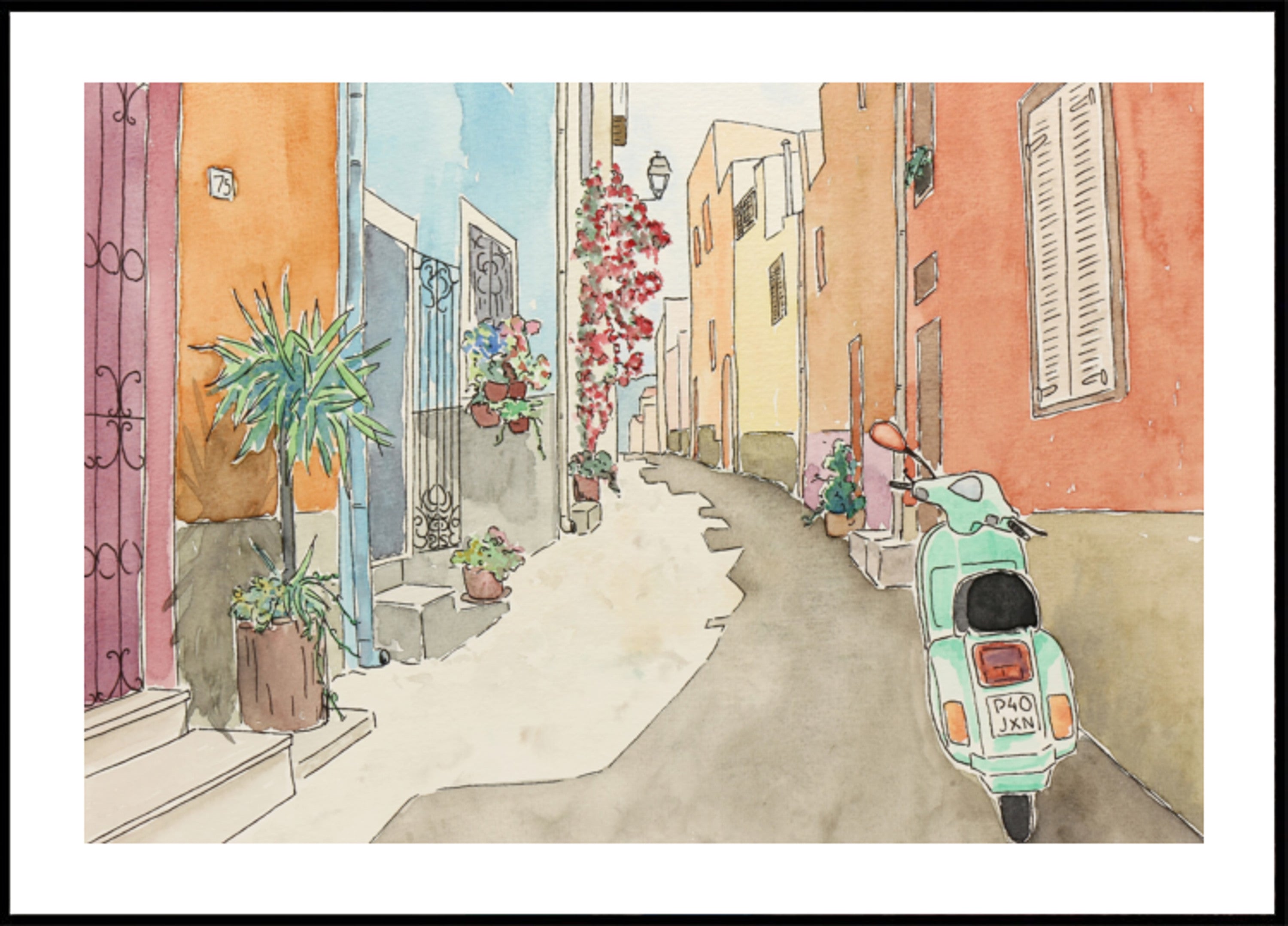 Charming European Street Scooter