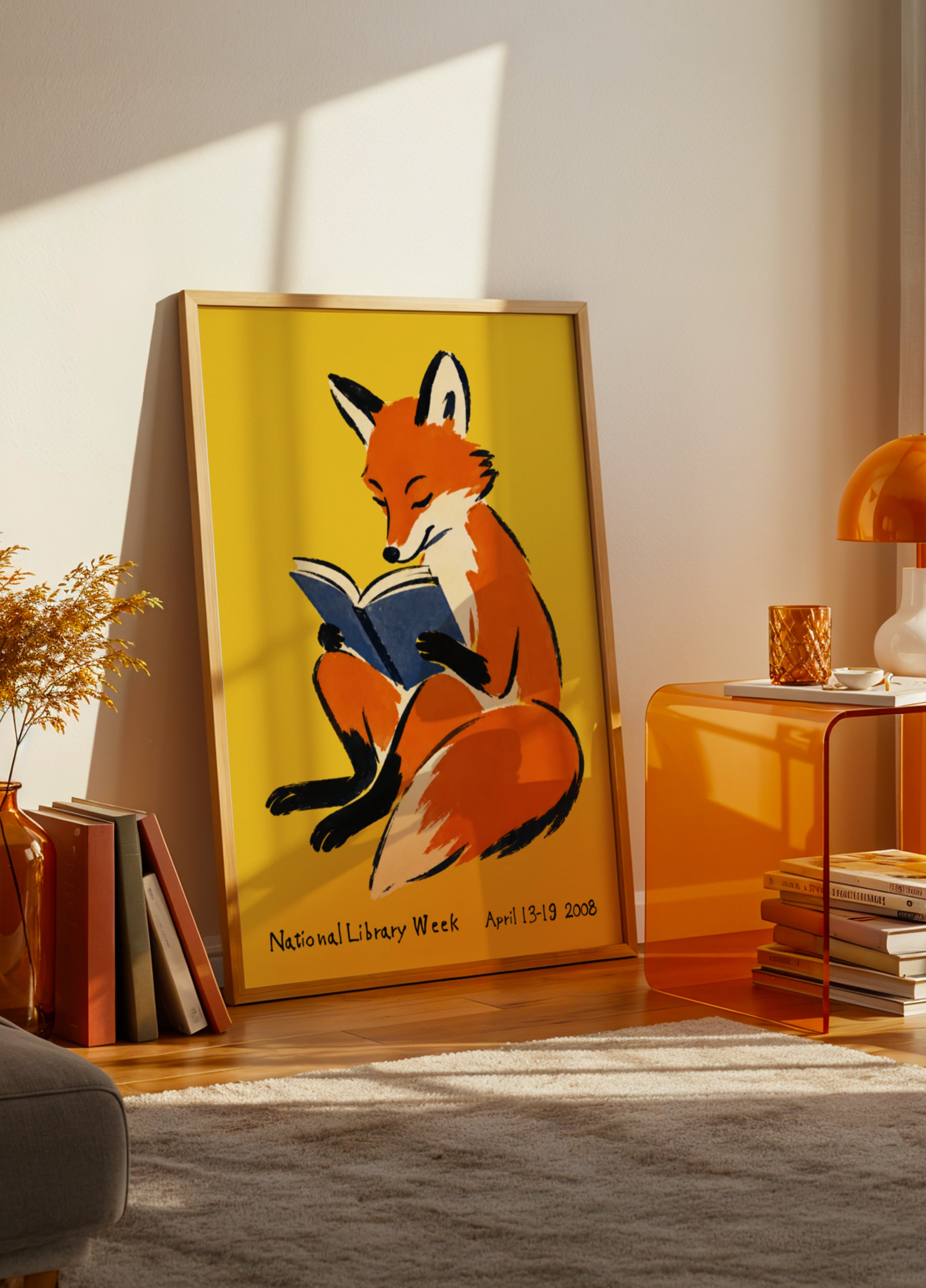 Cozy Fox Reading Book