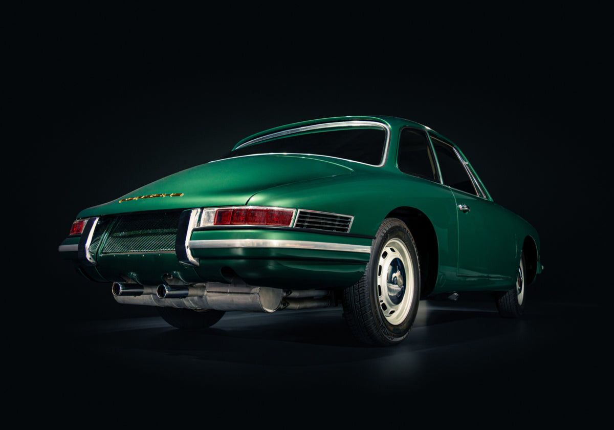 Classic Green Sports Car