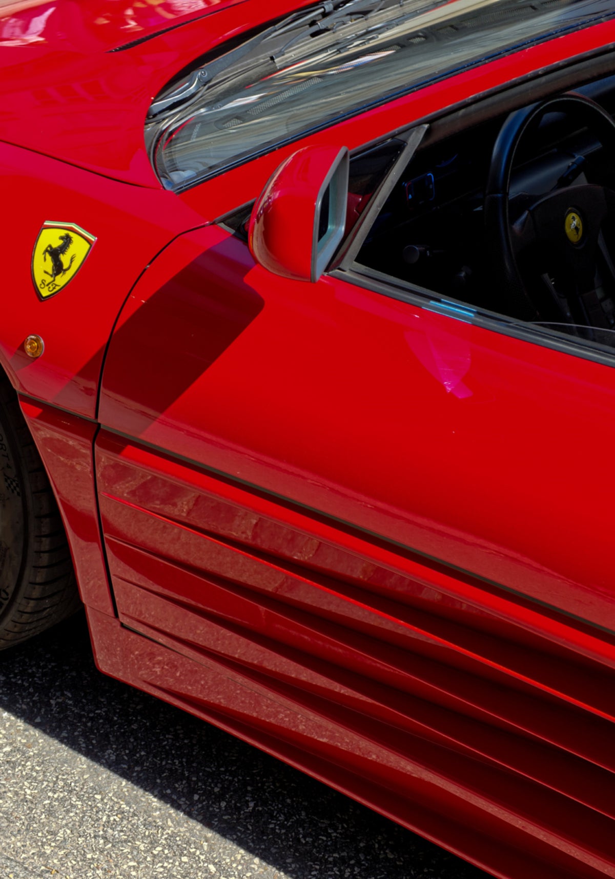 Red Sports Car Side