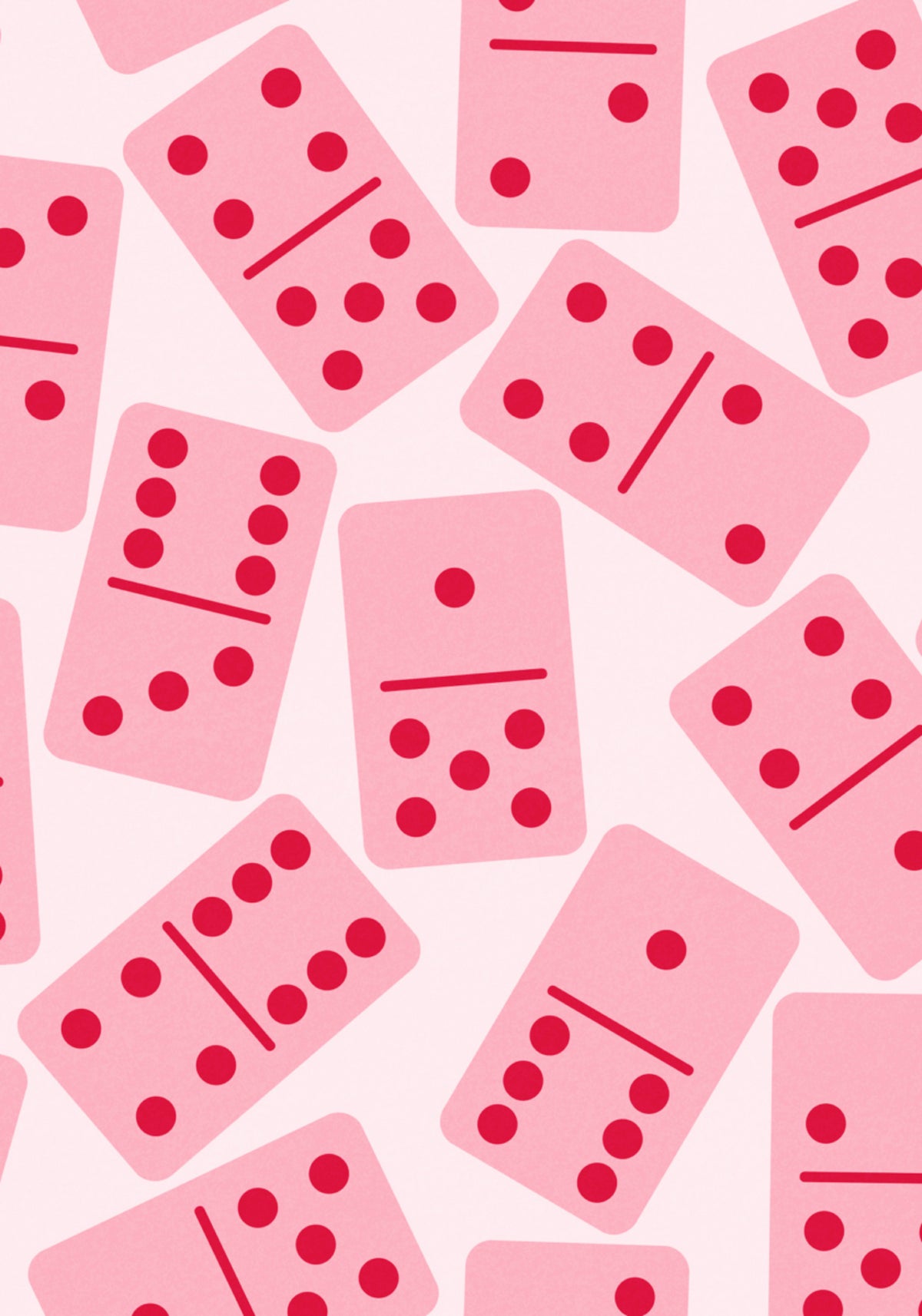 Pink Dominoes Pattern