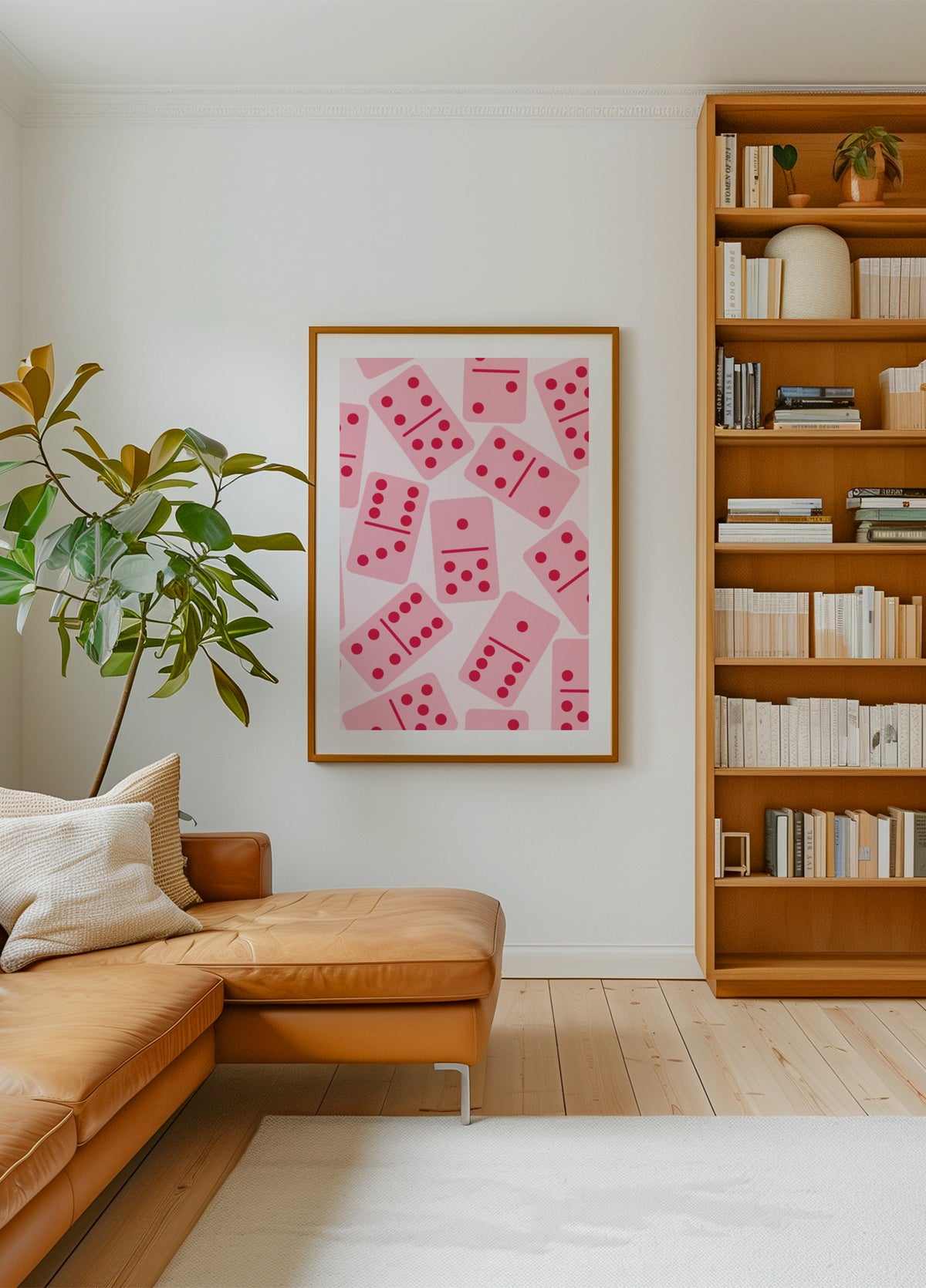 Pink Dominoes Pattern