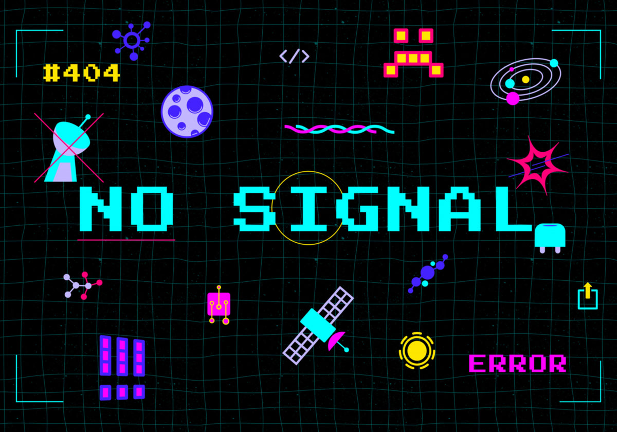 Retro Pixel No Signal