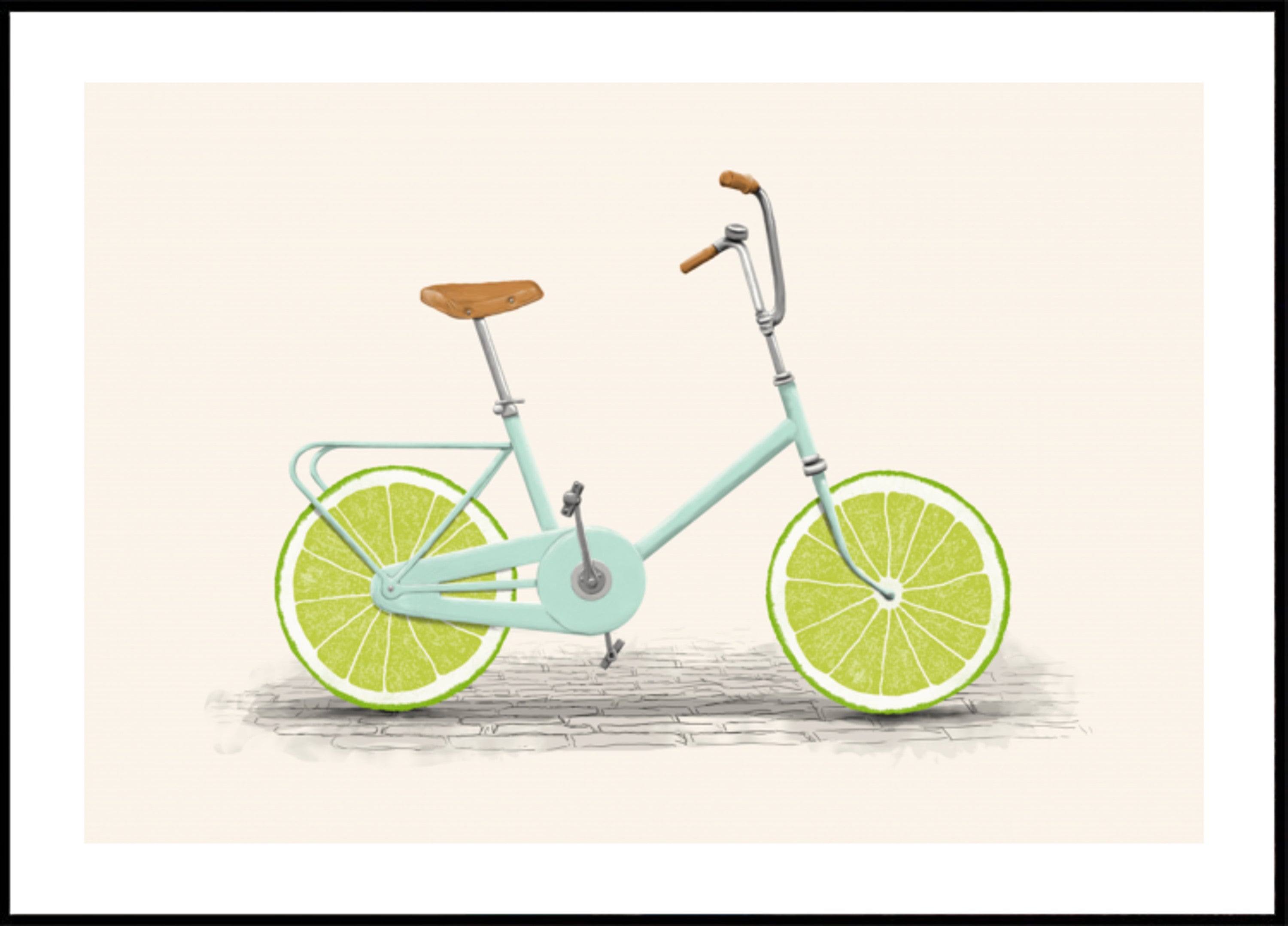 Cykel med limehjul