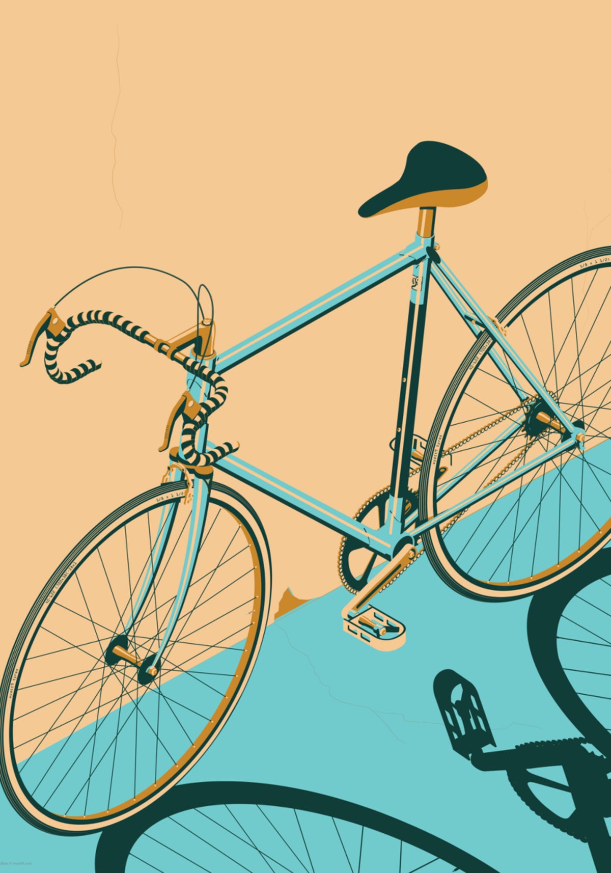 Retro landsvägscykel