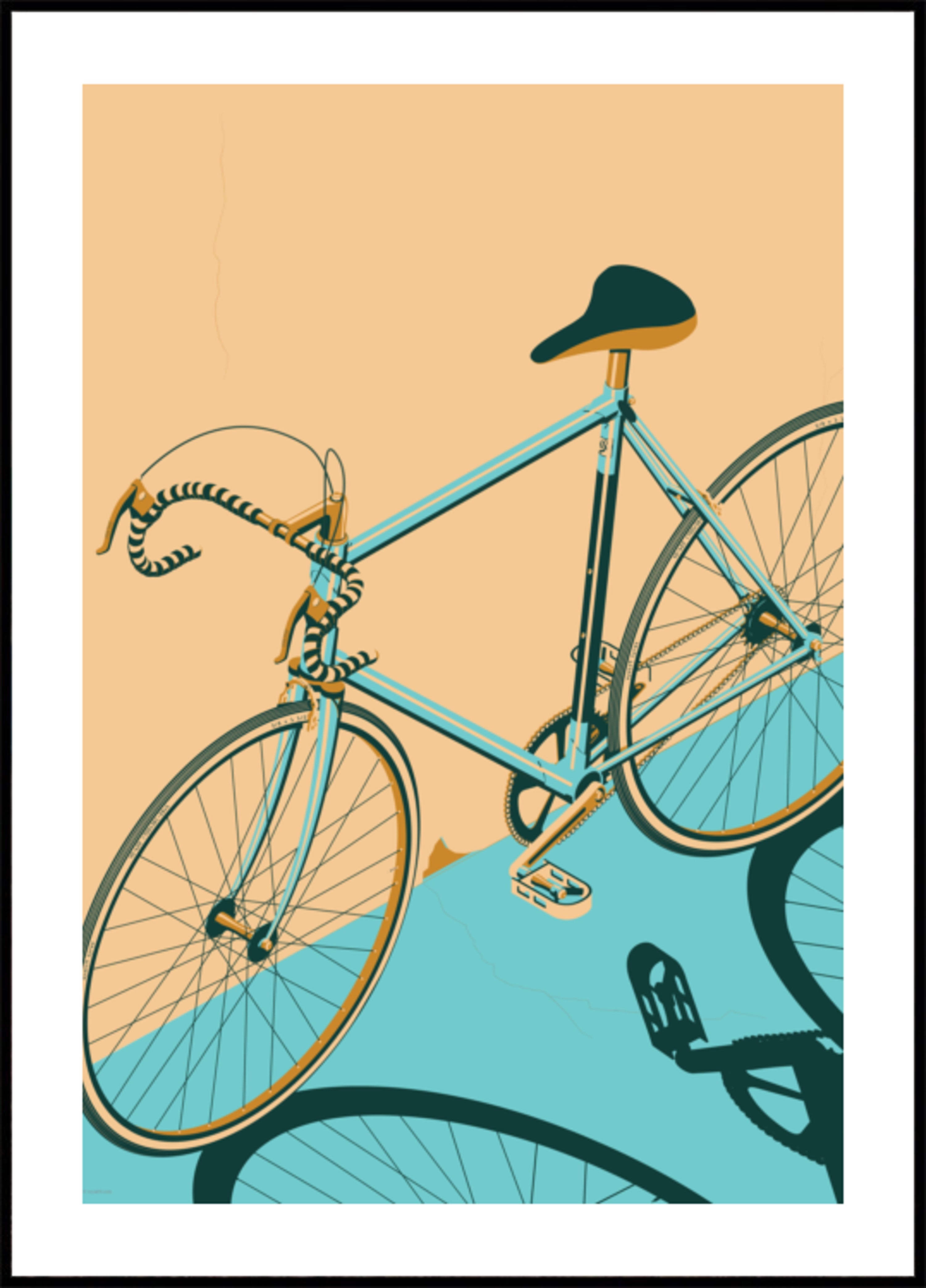Retro landsvägscykel