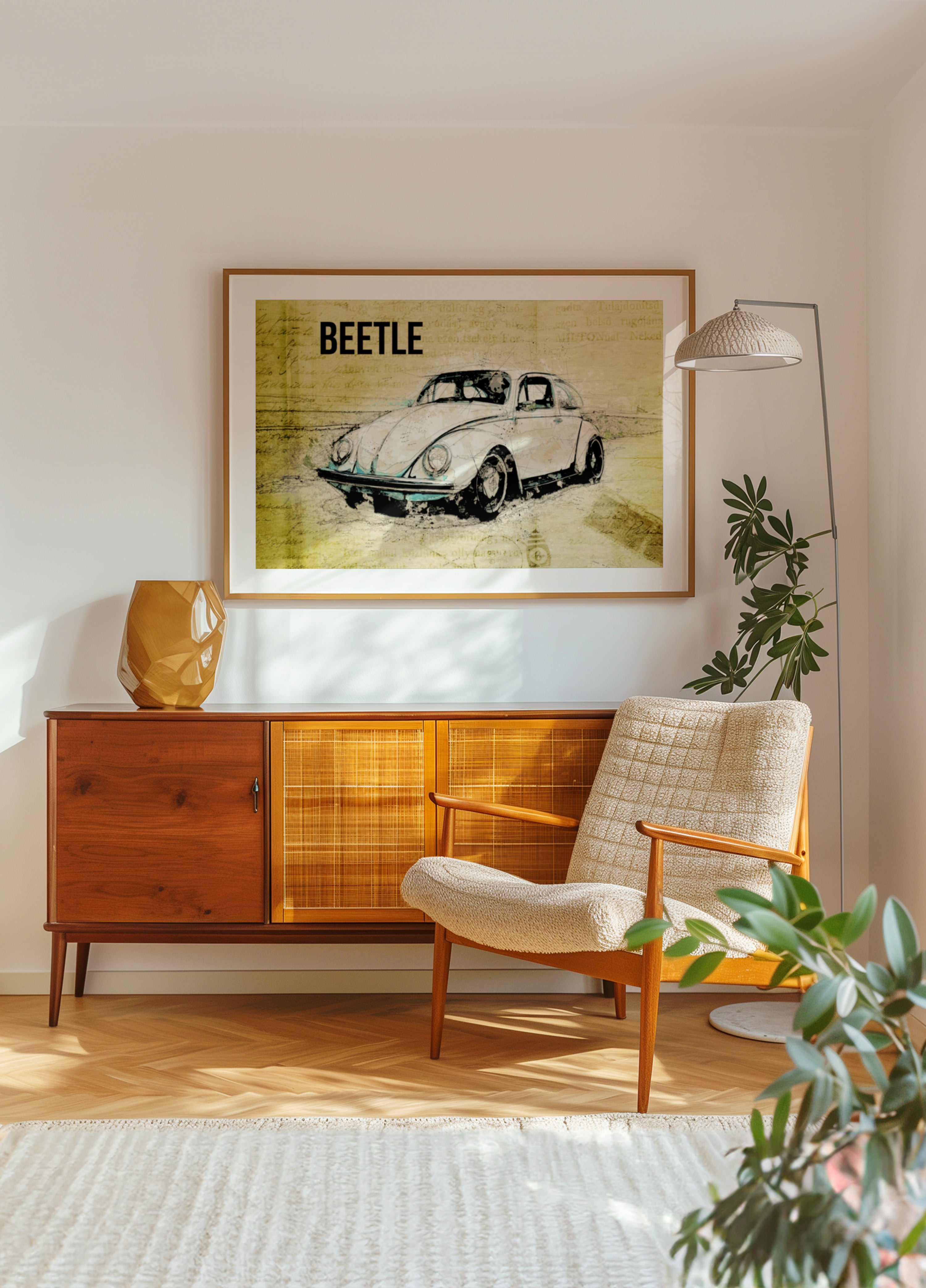 Vintage bilskiss