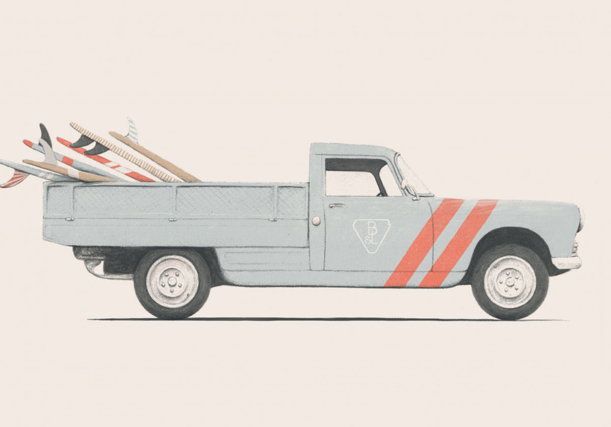 Vintage surftruck