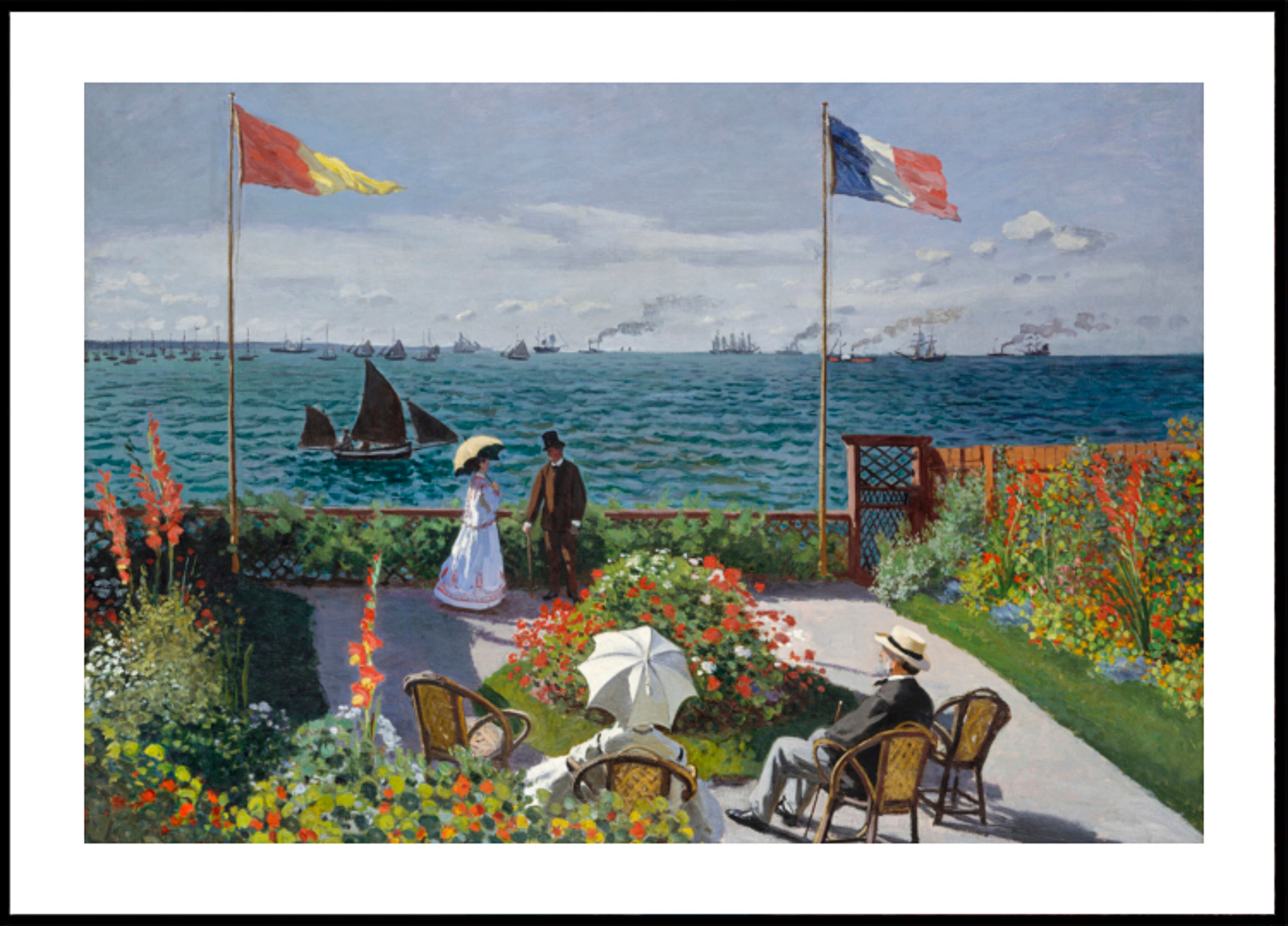 Garden At Sainte Adresse By Claude Monet