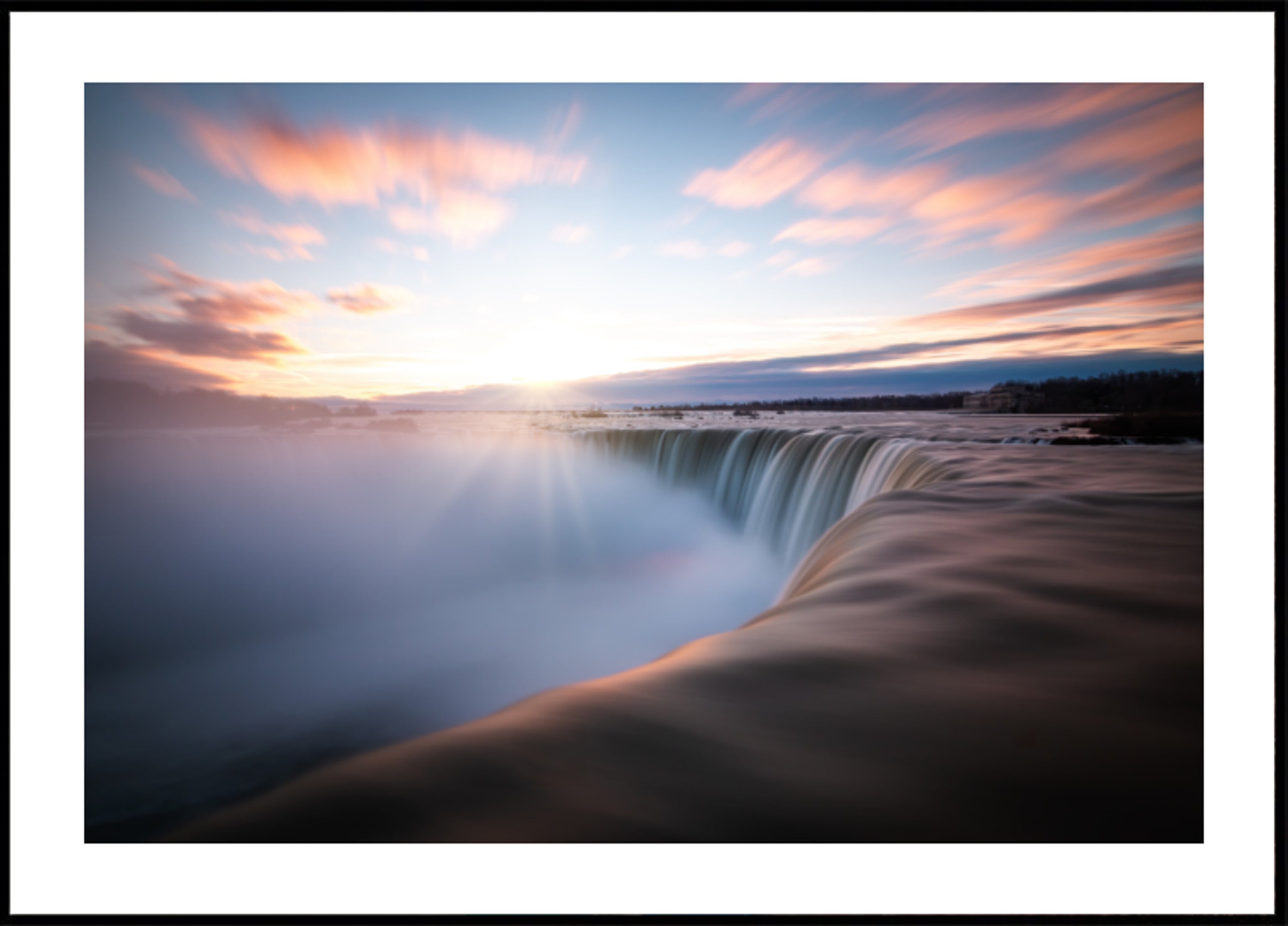 Golden Waterfall Dawn