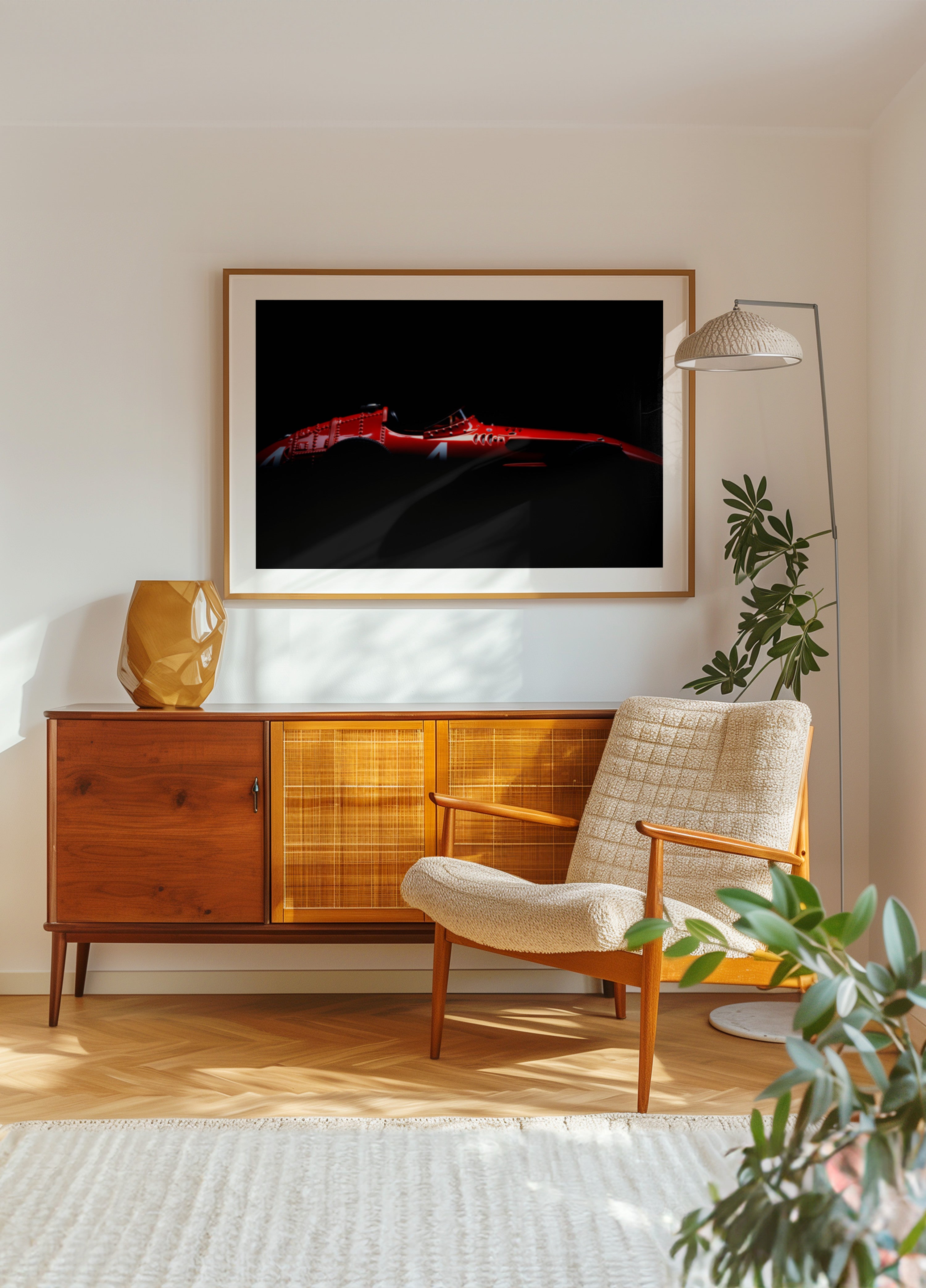 Vintage Red Race Car