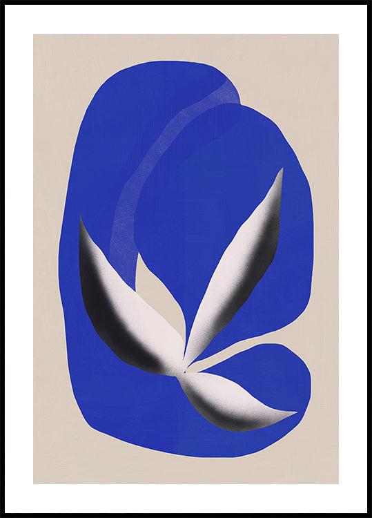 Liquid cobalt blue abstraction 02 Poster