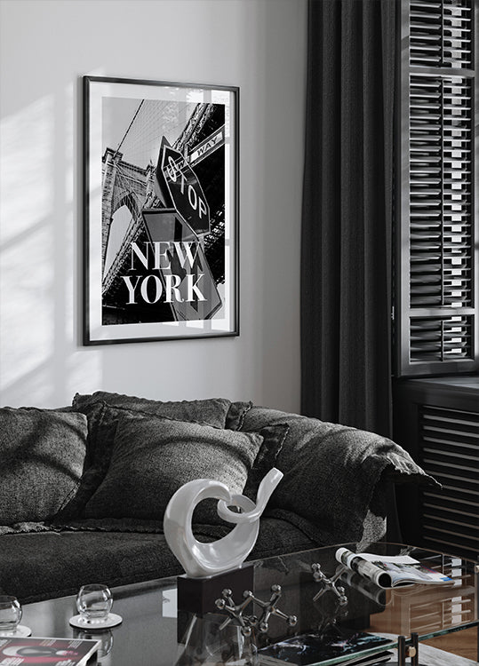 NYC Brooklyn Bridge Poster