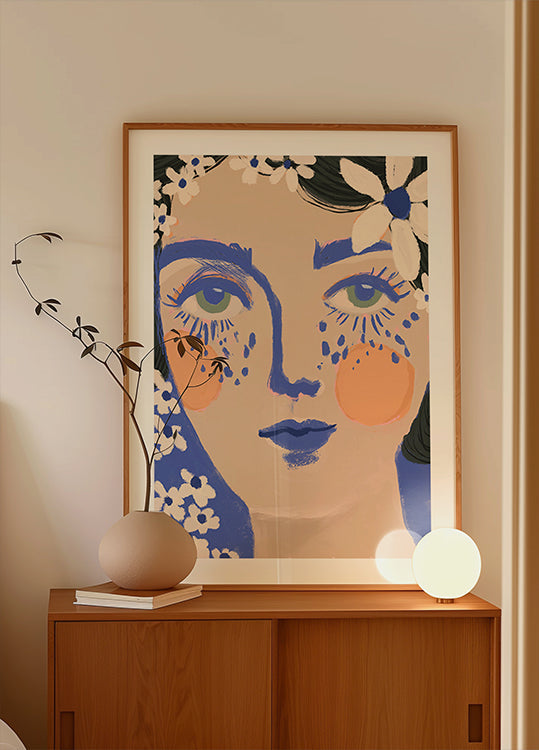 Blue Bloom Poster