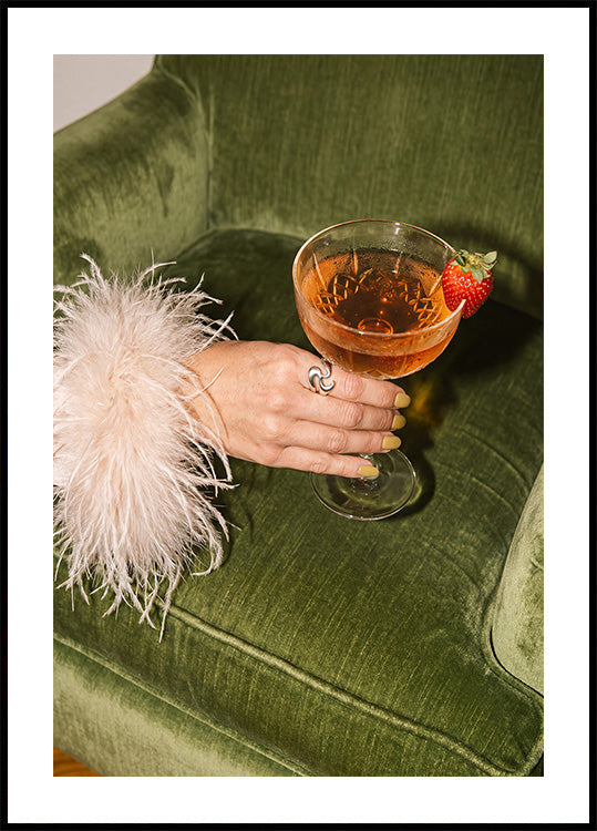 Drink With Strawberry Poster