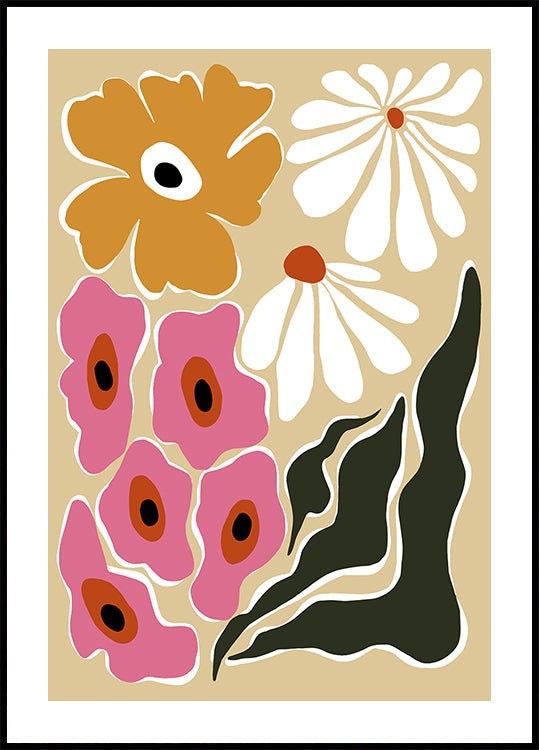 70's Retro garden Poster