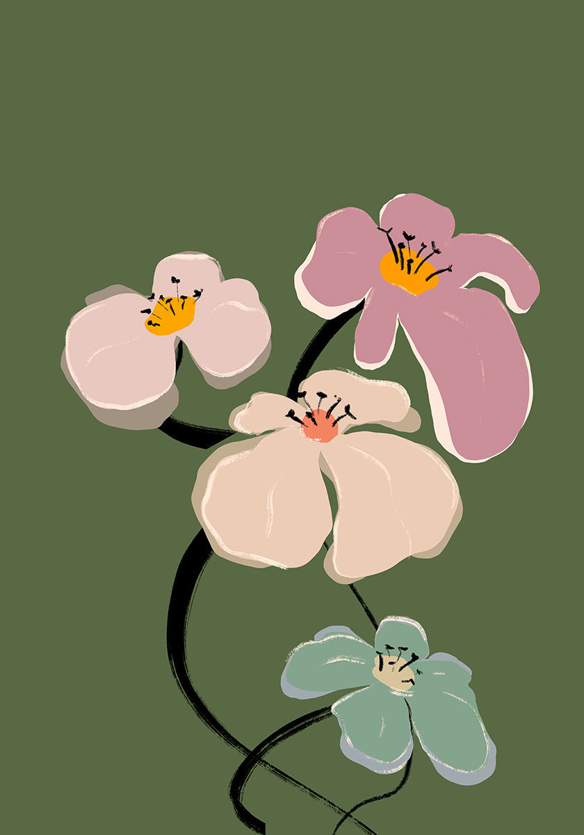 Blooming Graceful Poster