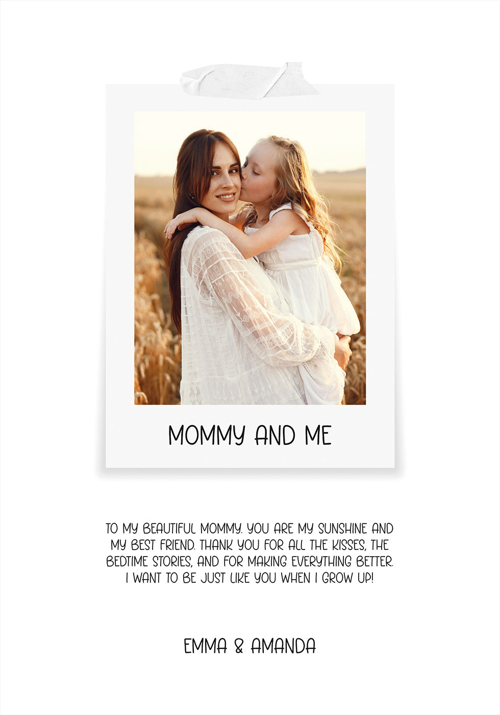 My Mommy Photo Personal Poster