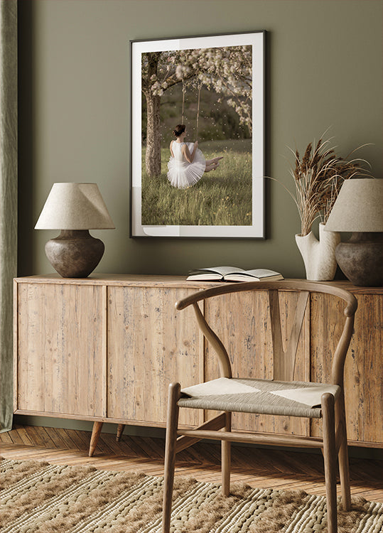 cherry tree swing Poster