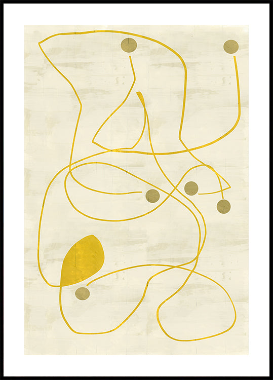 Neutral Lines and Dots 2 Poster