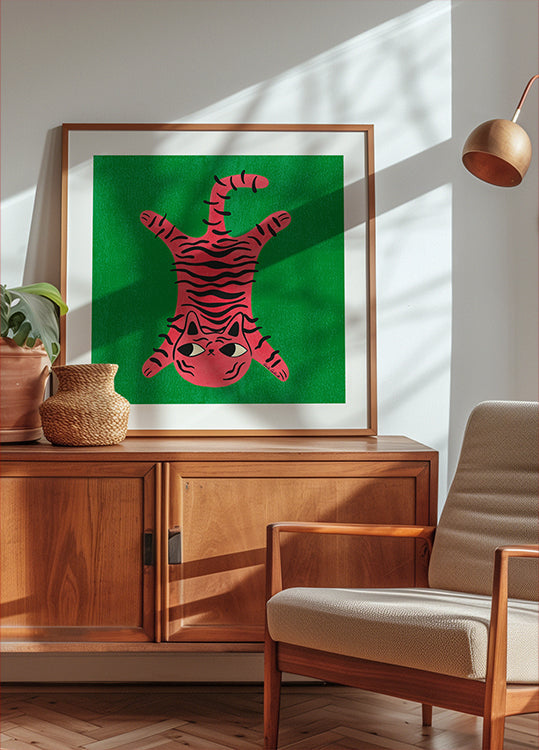 Cat Rug Poster