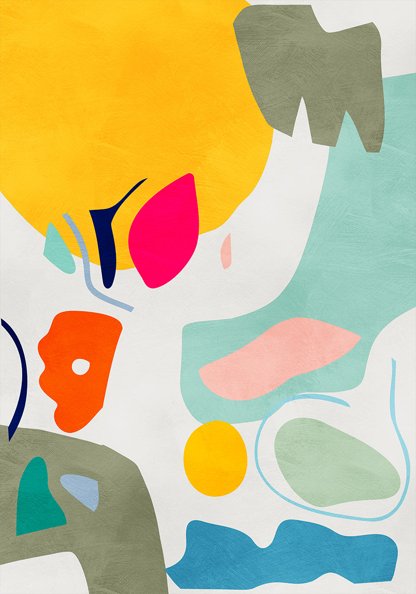 Landscape inspired cut out Poster